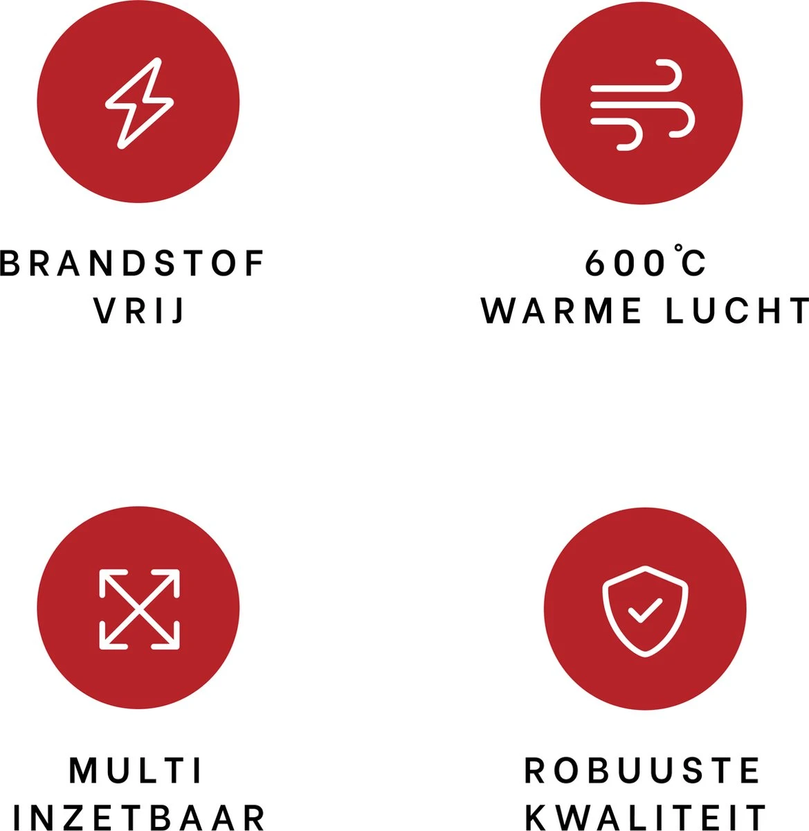 DistinQ BBQ Lighter Aansteker - Elektrische Barbecue Looftlighter Houtskool Starter Voor Barbecue, Grill En Open Haard - 2000 Watt - Afbeelding 5