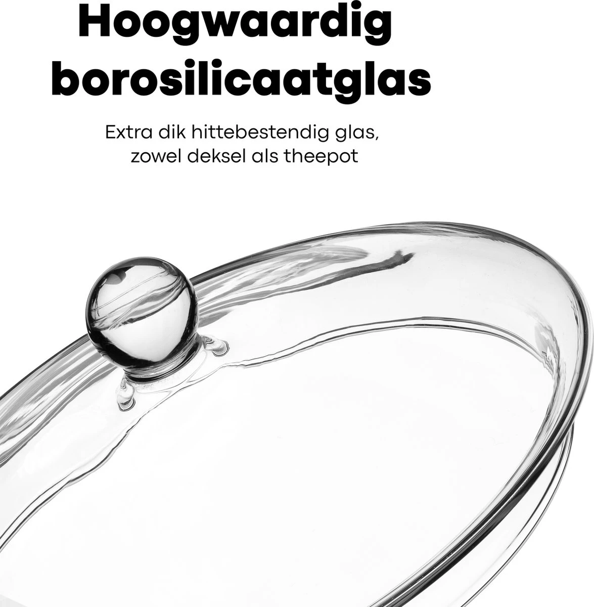 Vatten® Premium Glazen Theepot - 700ml - Dubbelwandig - Anti-drup - Transparant - Afbeelding 5