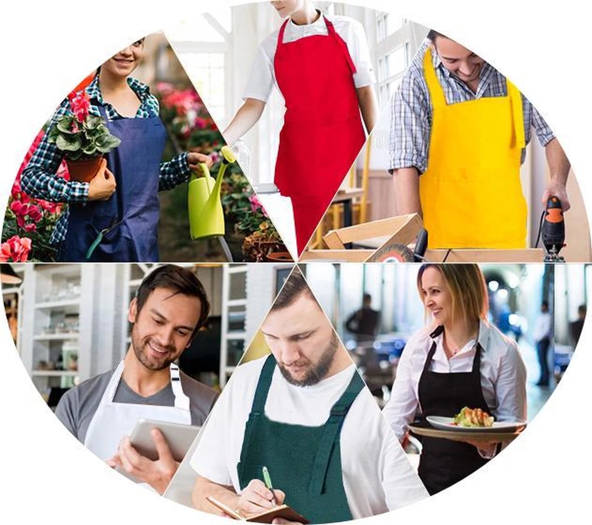 Schortenwinkel - Professioneel Keukenschort - Kookschort - Horeca - Zwart - Afbeelding 6