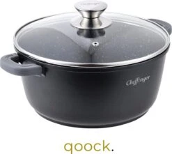 Cheffinger Cooking | Braadpan Met Deksel | 24cm | Alle Warmtebronnen | DC24