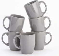 Lite-Body - Hermes - Thee Beker 30cl - Set Van 6 - Grijs