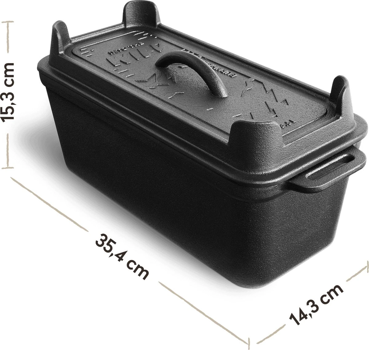 Burnhard Gietijzeren Broodpan 3,5 L - Broodbakvorm - Afbeelding 3