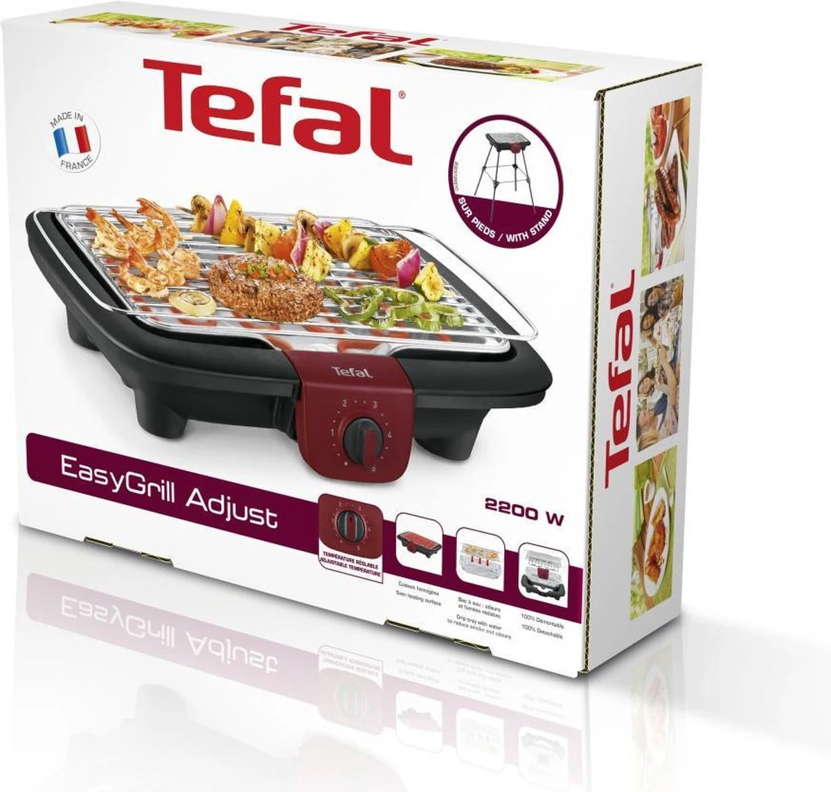 Tefal EasyGrill Elektrische Tafelbarbecue - 35x42 Cm - 2300W - Afbeelding 2