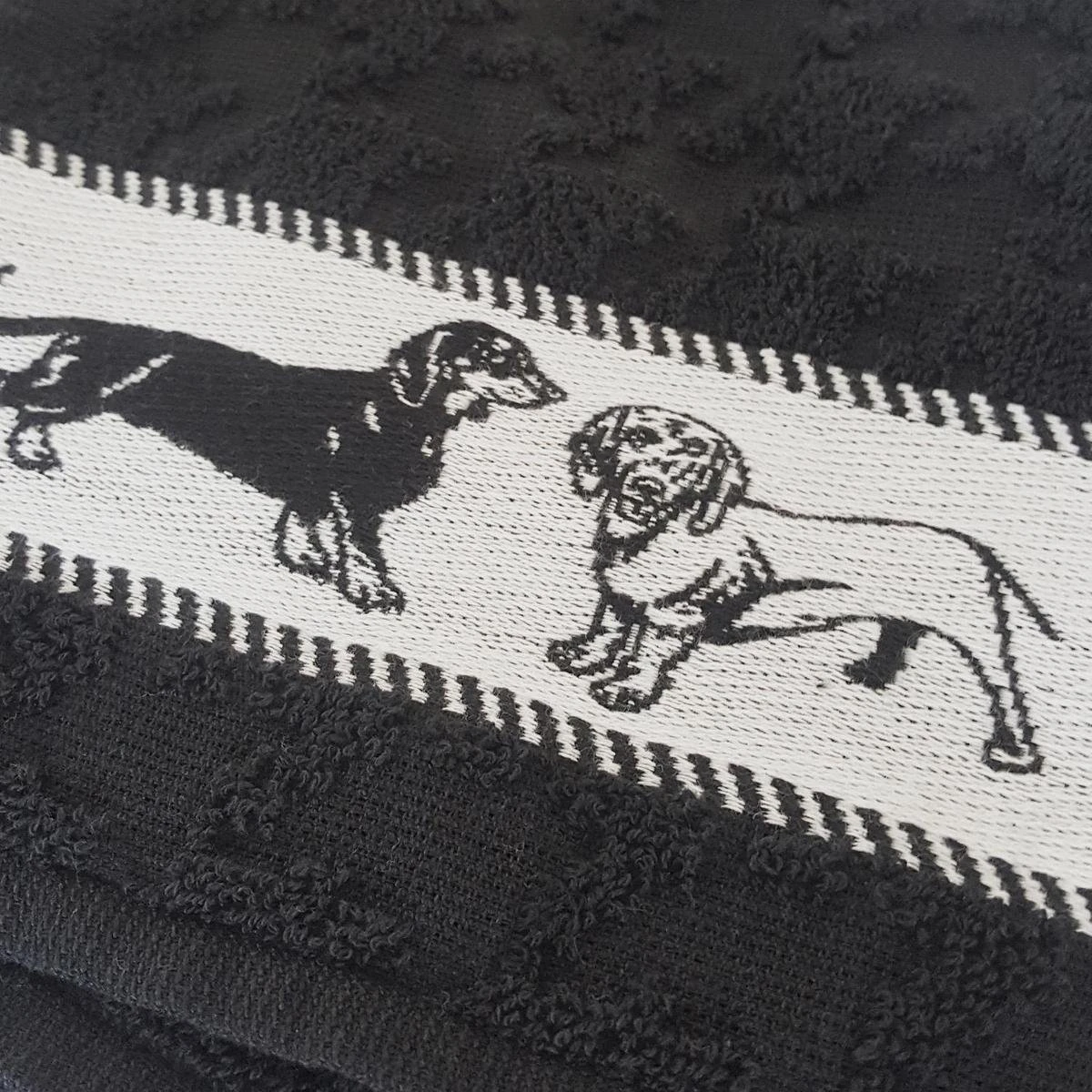 DDDDD Saar - 2x Theedoek & 2x Keukendoek - Black - Afbeelding 3