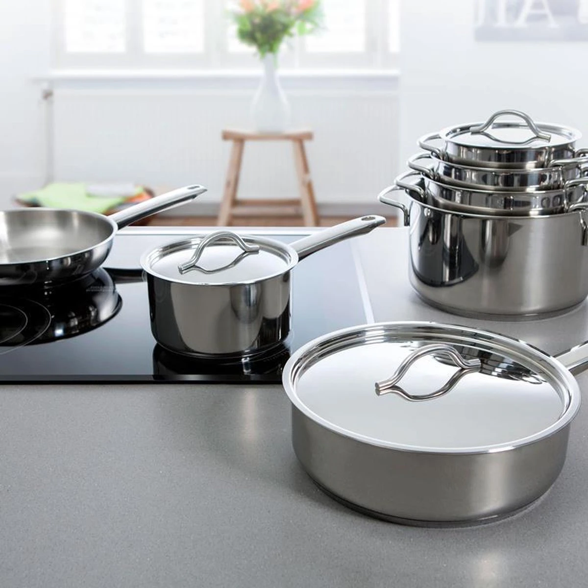 BK Profiline Kookpan Ø 14 Cm - RVS - Inductie - Afbeelding 5