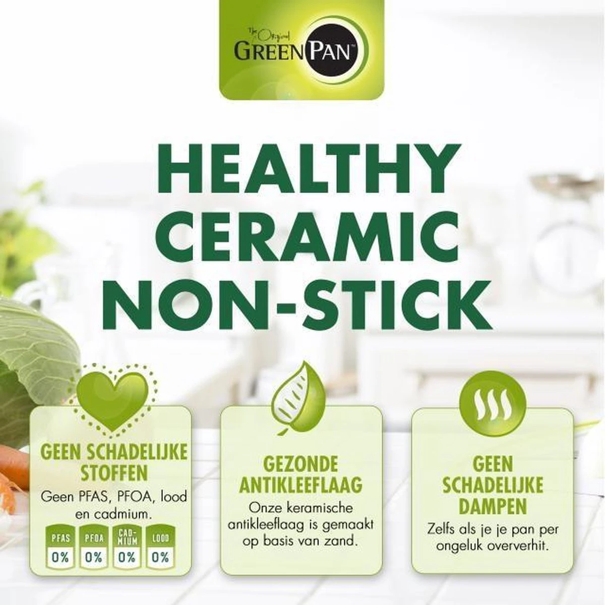 Greenpan Torino Keramische Hapjespan - 28 Cm - Met Glazen Deksel - Afbeelding 8