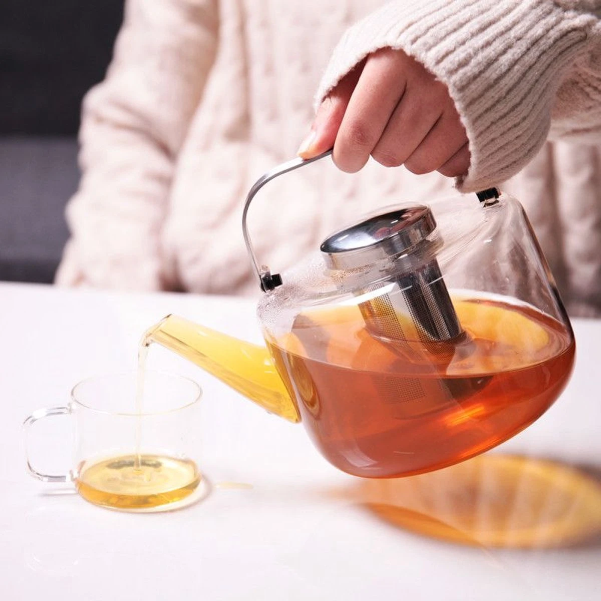 Viva Scandinavia Bjorn Theepot - Glas - Met Filter - 1,2 L - Transparant - Afbeelding 11