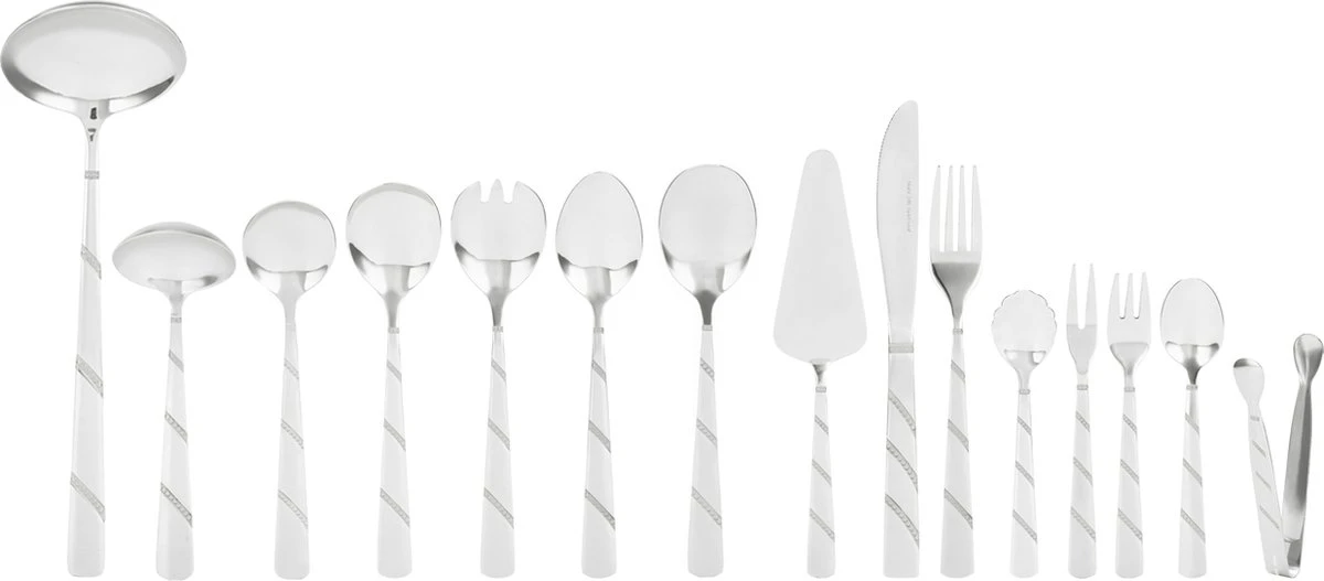 Swiss Pro+ Bestekset In Koffer-72 Delig-12 Persoons-Zwitsers Kwaliteit-Complete Set-100% Roestvrijstaal-Modern - Afbeelding 7