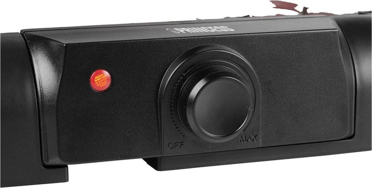 Princess 112250 Elektrische BBQ Met Zijplanken - BBQ - 40x25cm - Met En Zonder Statief Te Gebruiken - Met Zijplankjes - Ook Te Gebruiken Als Tafelgrill - 2200W - Afbeelding 10