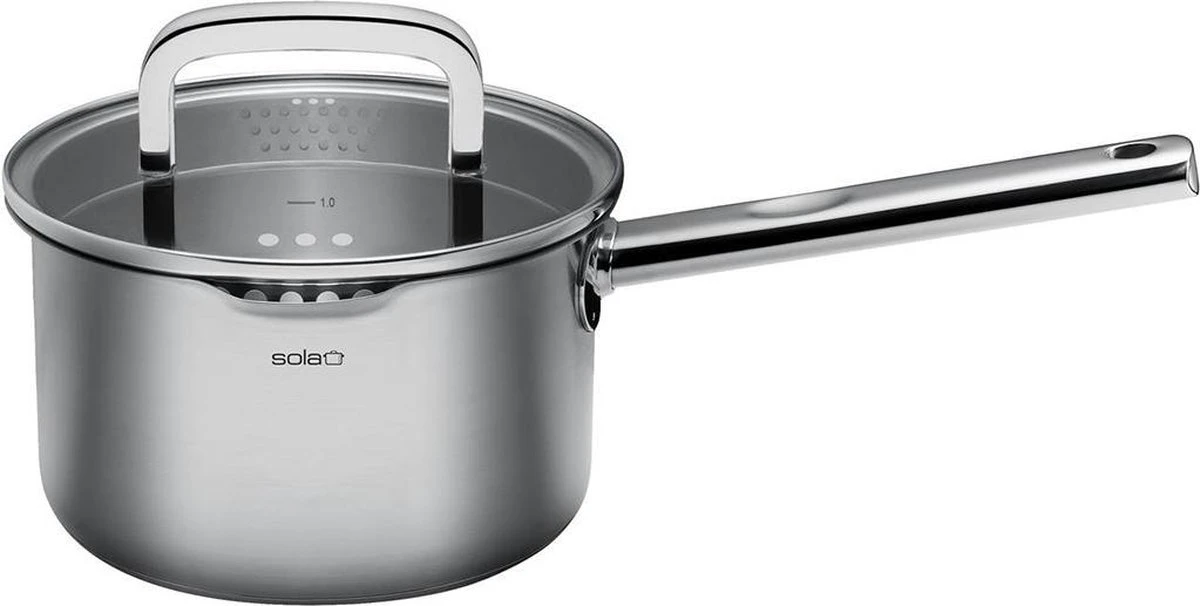 Sola Pannenset Juvia - 4 Delig - Ø 16,16,18,20 Cm - Zilver - RVS - Sandwichbodem - Afbeelding 19