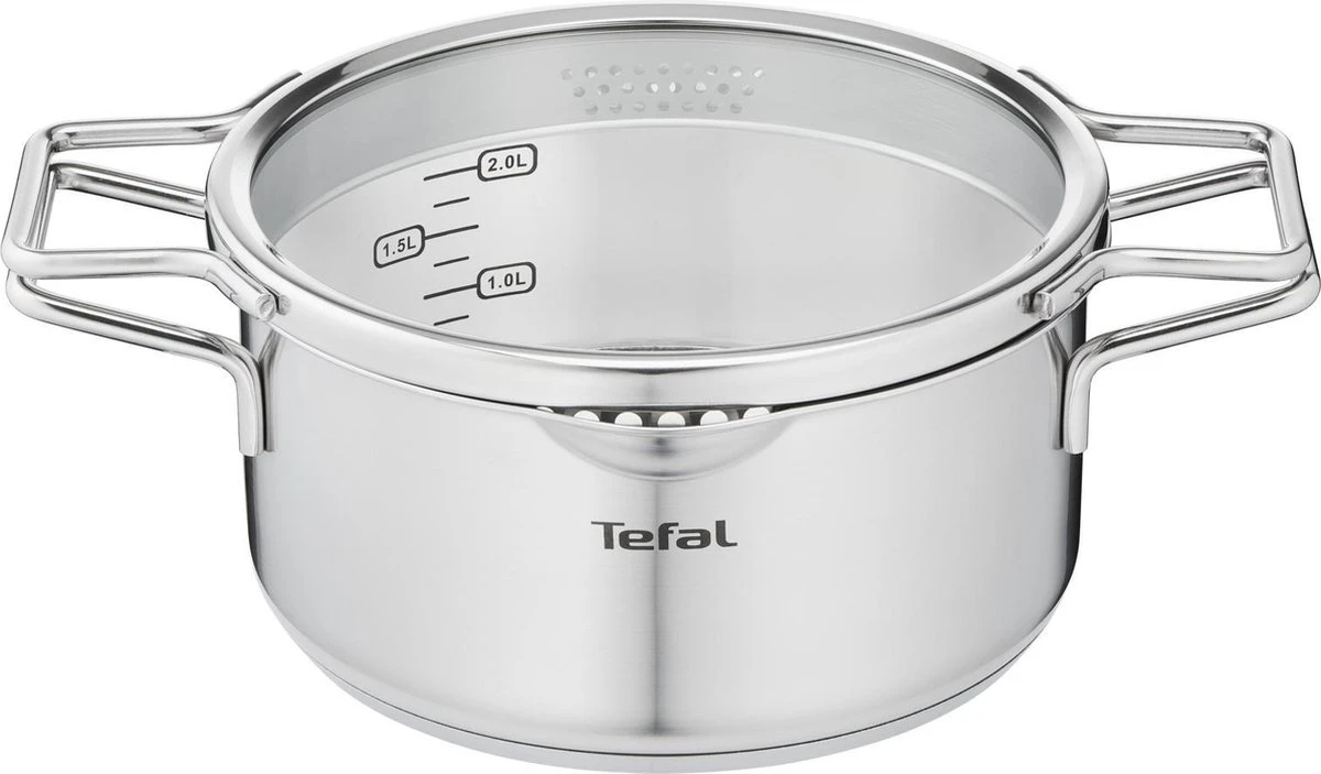 Tefal Nordica Pannenset 3 Delig - Steelpan Ø 16 Cm & Kookpan Ø 20 + Ø 24 Cm - Afbeelding 2