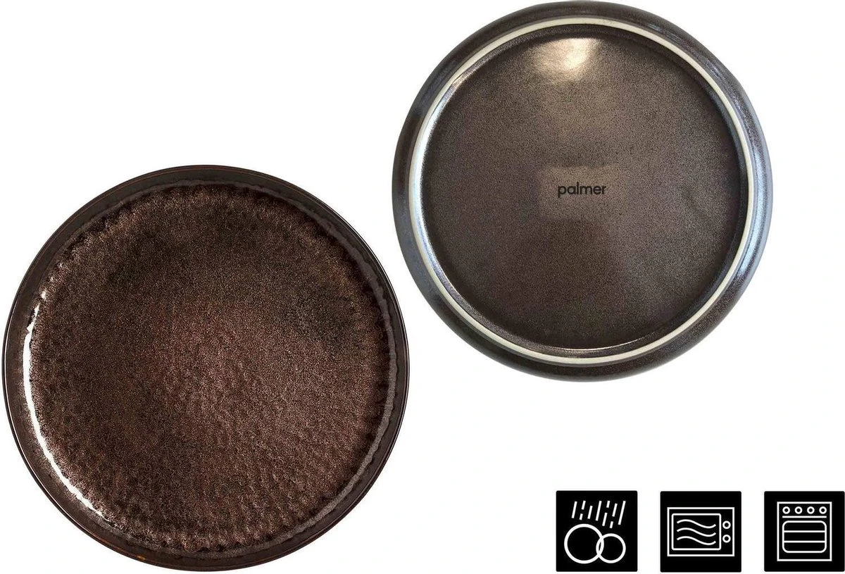 Palmer Serviesset Bama Copper Stoneware 6-persoons 24-delig Koper - Afbeelding 3
