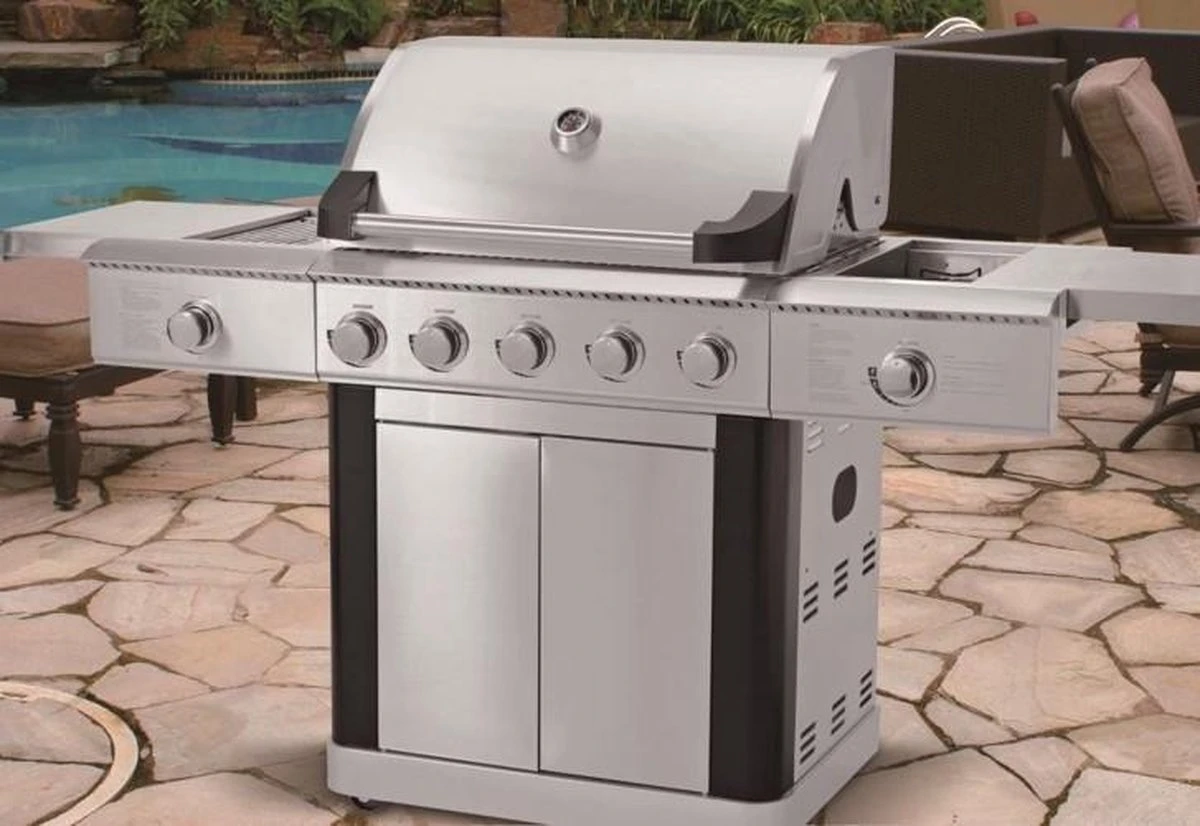 Gasbarbecue En Grill - 5 + 1 Branders + 1 Infrarood Zijbrander - Buitenkeuken - Edelstaal BBQ - Afbeelding 10