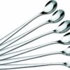 Dessertlepels - Cocktaillepels - IJslepels - Latte Macchiato Lepels - Yoghurtlepels - Set Van 6 Stuks -RVS (18/0) -19 Cm