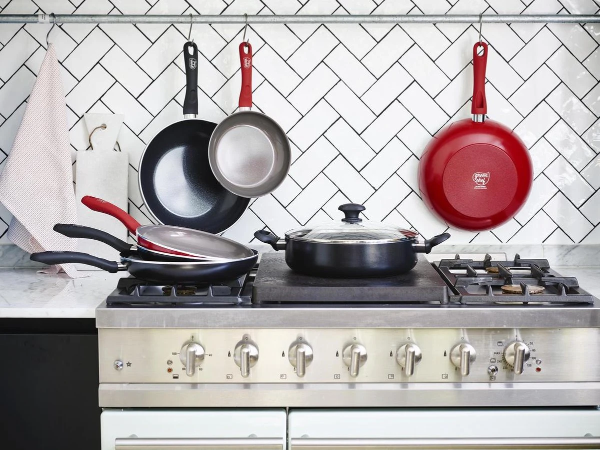 GreenChef Diamond Koekenpan 20cm - Zwart - Inductie - PFAS-vrij - Afbeelding 10