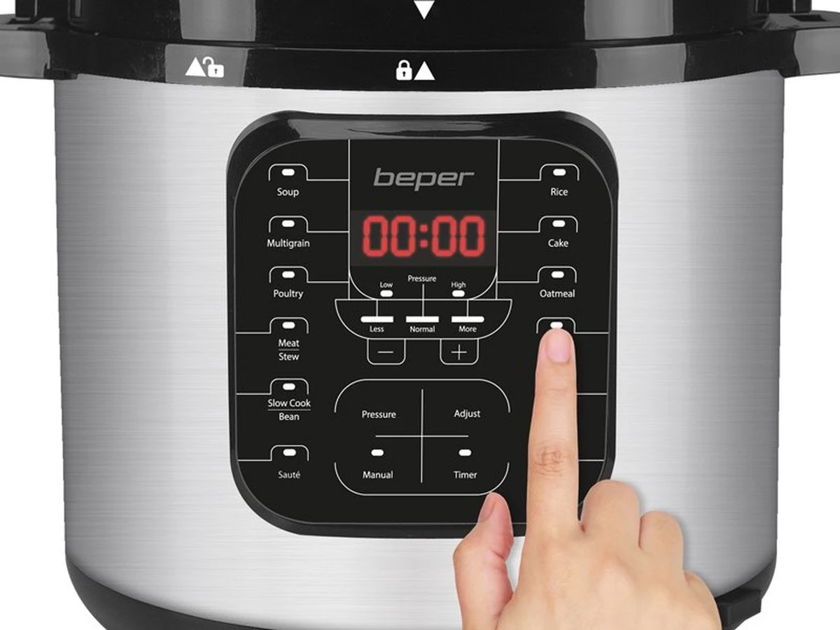 Beper P101COS001 - Multifunctionele Snelkookpan Met 15 Programma's - RVS - Afbeelding 6