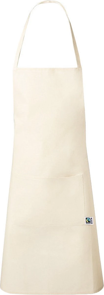 Keukenschort - Kookschort - Voor Mannen En Vrouwen - Fairtrade Katoen - Beige - Afbeelding 3