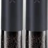 GOV Elektrische Peper- En Zoutmolen Zwart XL Set Oplaadbaar - Pepermolen - Peper En Zoutstel