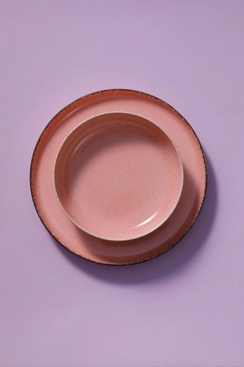 Palmer Serviesset Antigo Porselein 6-persoons 24-delig Roze - Afbeelding 2