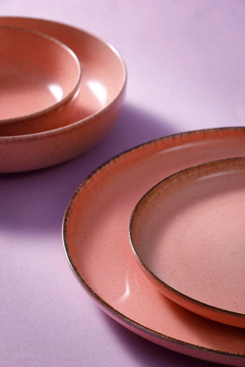 Palmer Serviesset Antigo Porselein 6-persoons 24-delig Roze - Afbeelding 5