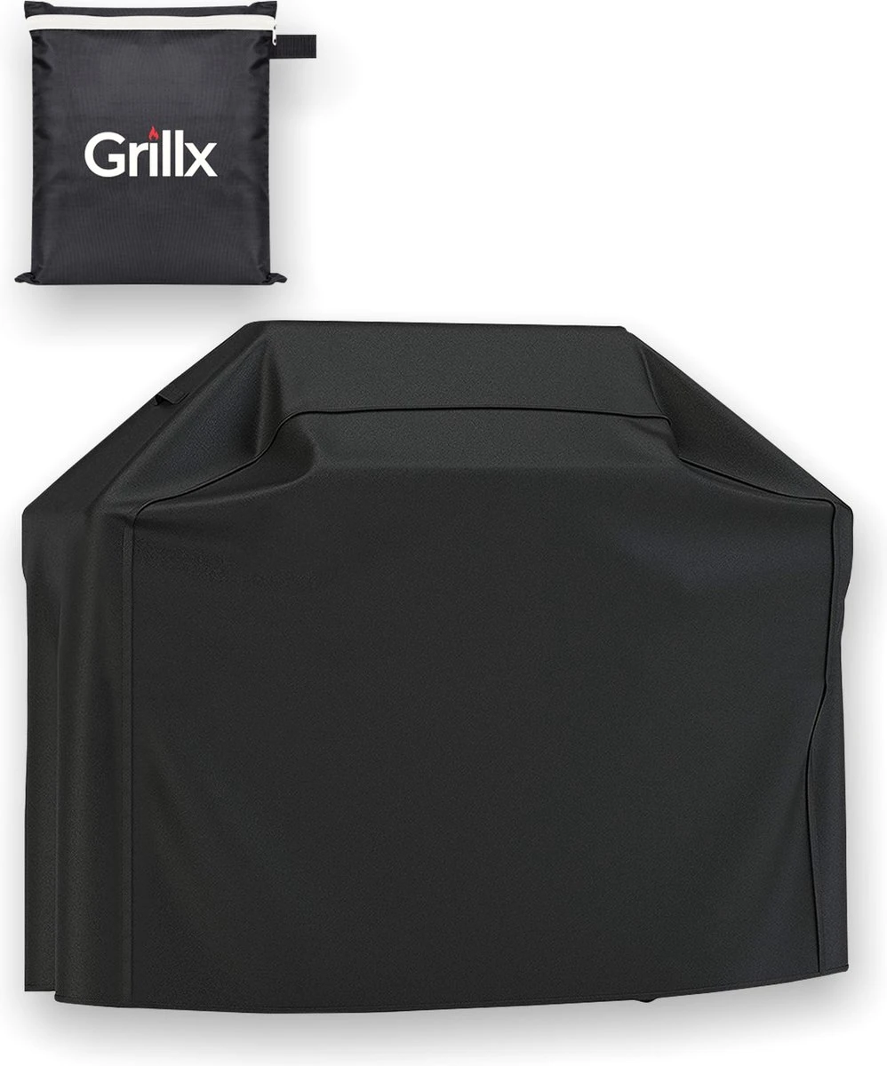 GrillX Barbecue Hoes - 145 X 61 X 117cm - BBQ Hoes Waterdicht - Beschermhoes Inclusief Trekkoord - BBQ Accesoires